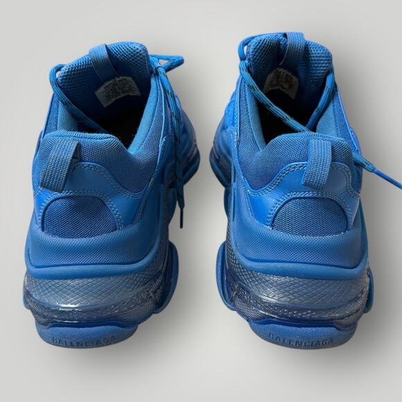 Balenciaga Triple S Men's Sneakers Size 41EU / 8 US Blue Clear Sole - Picture 2 of 9